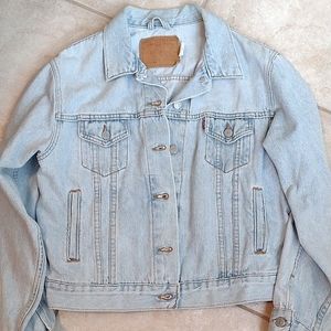 Levi's bleach blue denim jacket